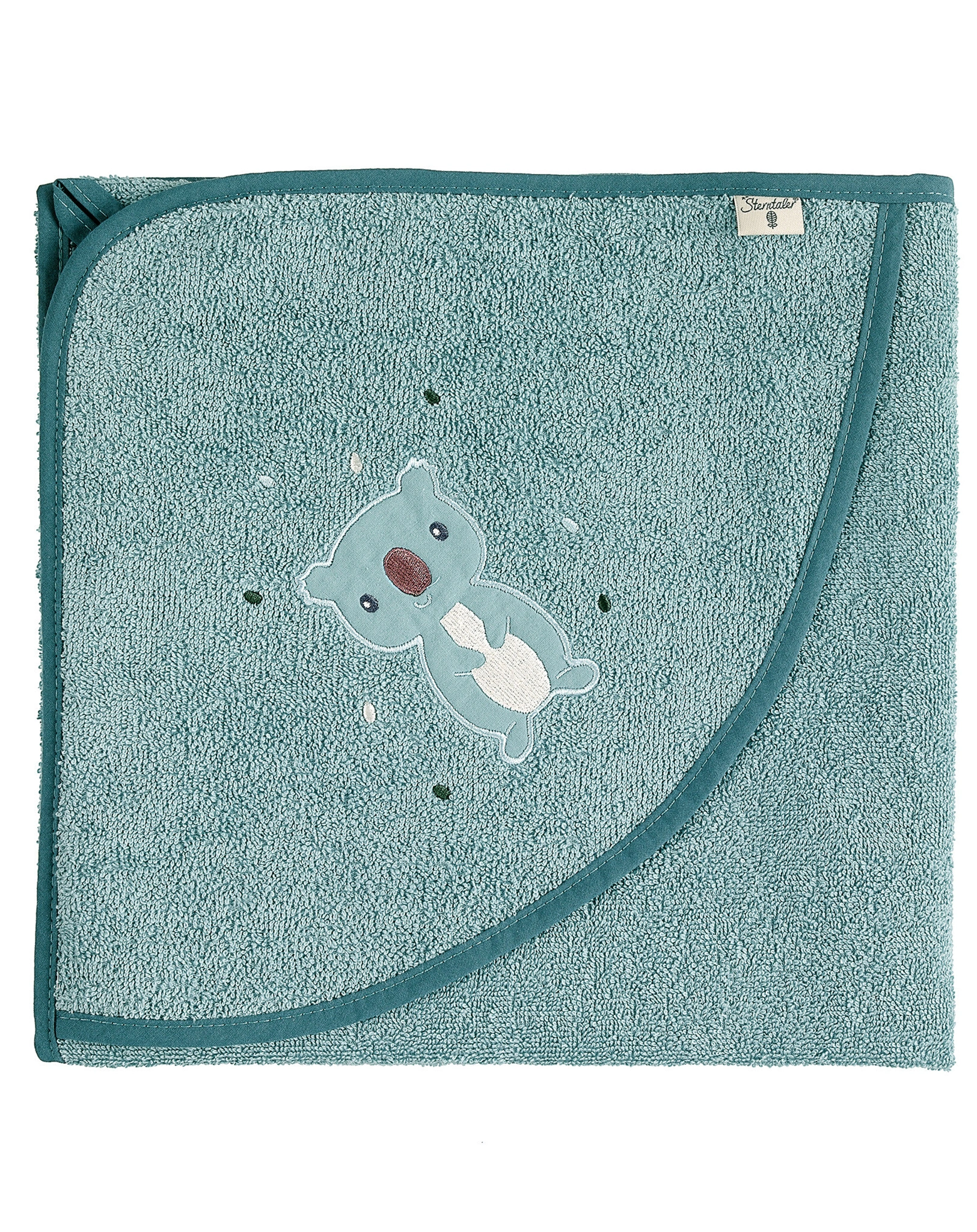Kapuzenbadetuch KALLA KOALA (100x100) in blau