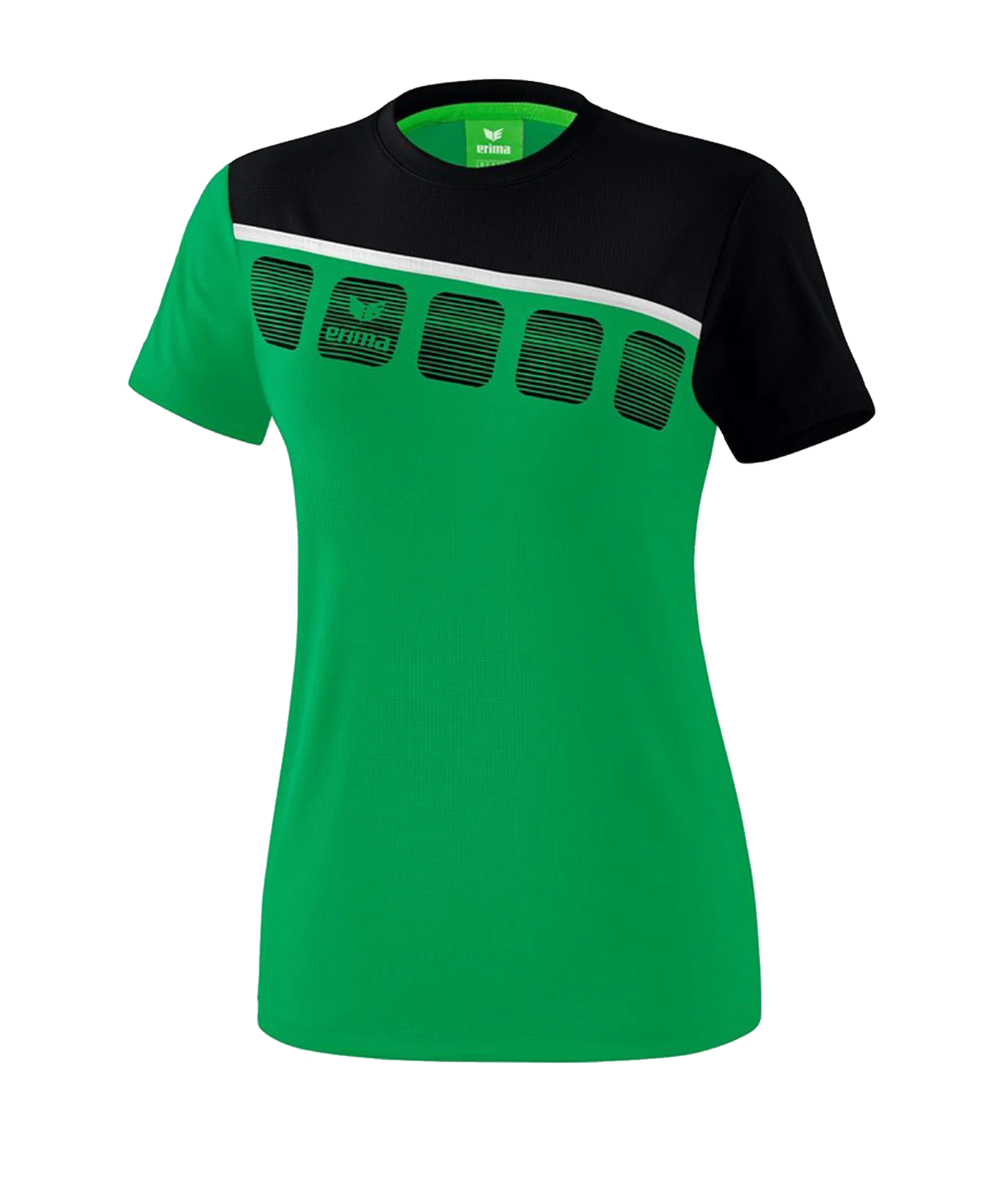 Erima 5-C T-Shirt Damen Grün Schwarz