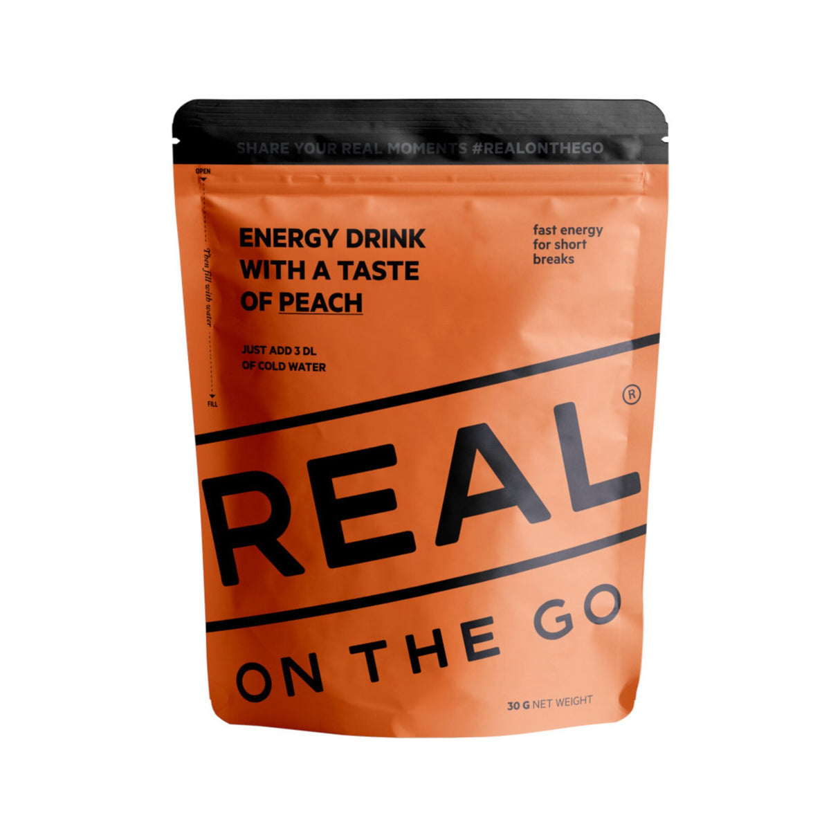 REAL<br>OTG Energy smak av Fersken