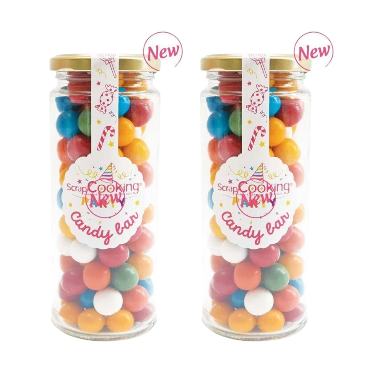 2 pots de bonbons bubble gums x 300 g Scrapcooking