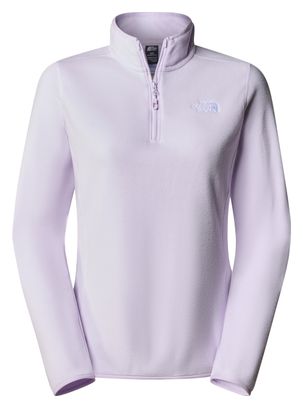 Polaire Femme The North Face 100 Glacier 1/4 Zip Rose