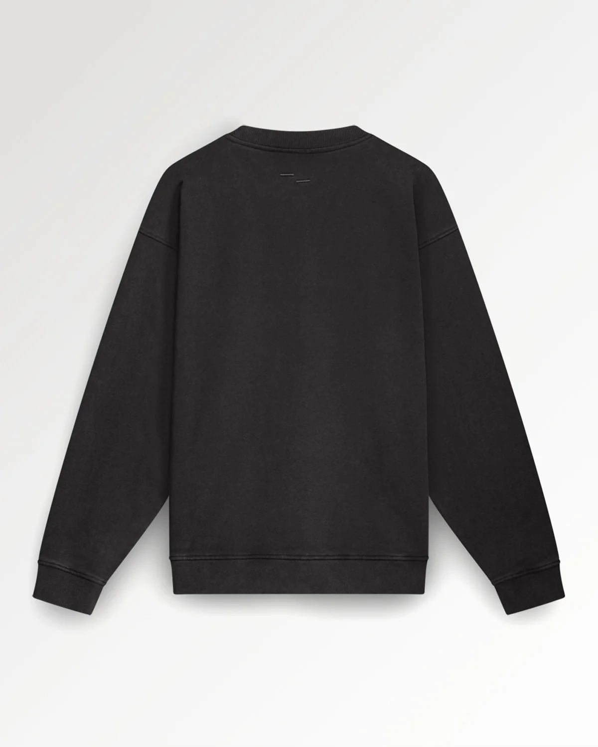 Sweatshirt Boxy Embroidered Vintage Black
