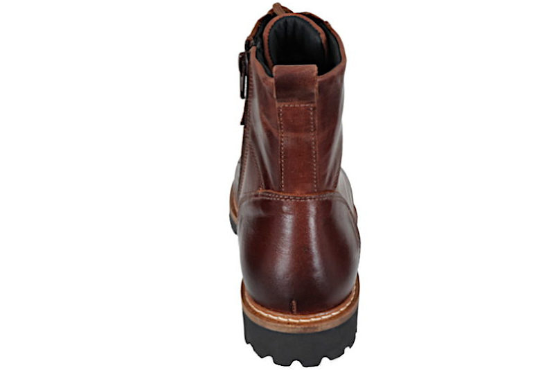 NEW FEET STØVLE I BRUNT GLAT SKIND