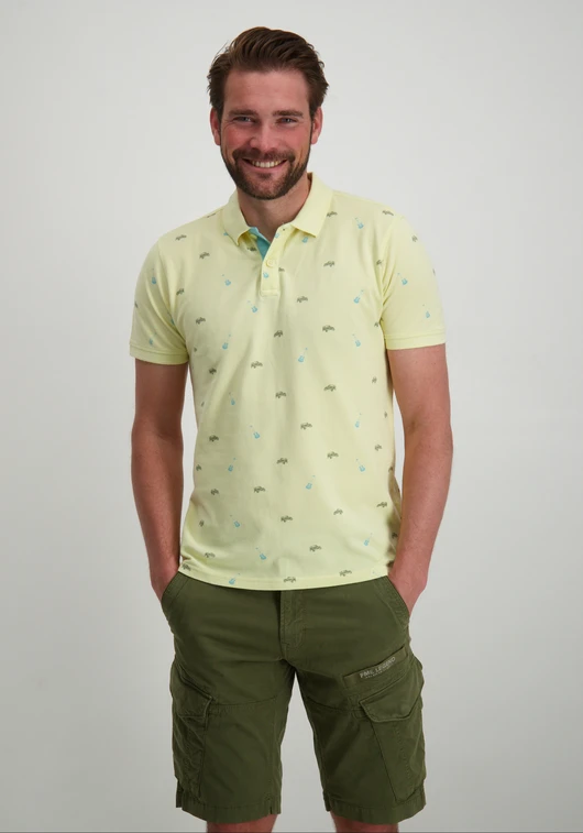 Petrol Polo All-over print M-1040-POL115