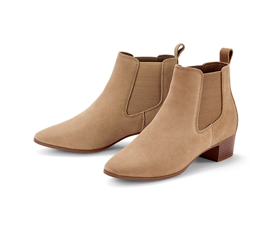Stiefelette aus Veloursleder