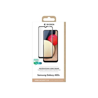 BigBen CONNECTED - verre trempé pour Samsung A02S - noir
