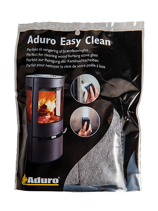 Eponge en laine d’acier pour vitre poêle à bois Aduro Easyclean, lot de 2