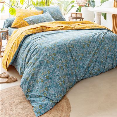Linge de lit polycoton motif éléphant - BECQUET CRÉATION