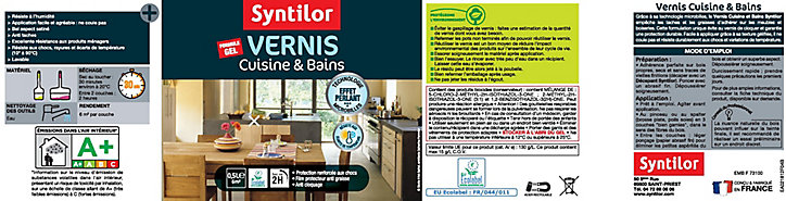 Vernis cuisine et salle de bains incolore Syntilor 0,5 L