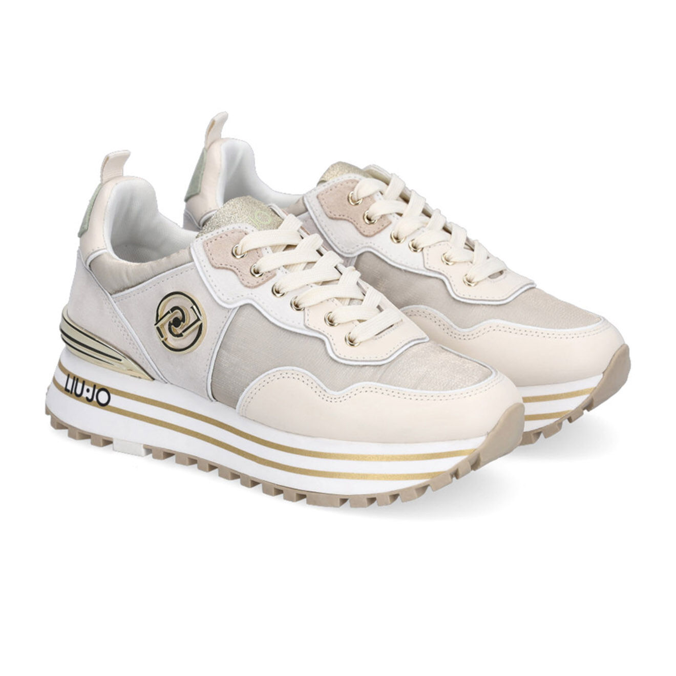 Liu-Jo Sneakers en Cuir Albane beiges