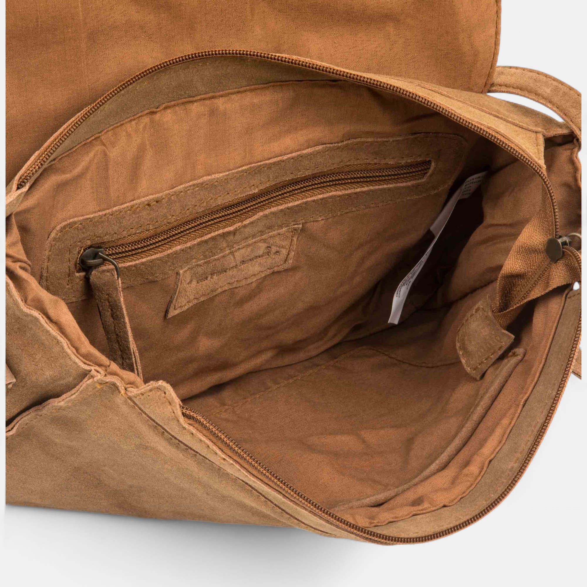 Sac bandoulière en cuir cognac