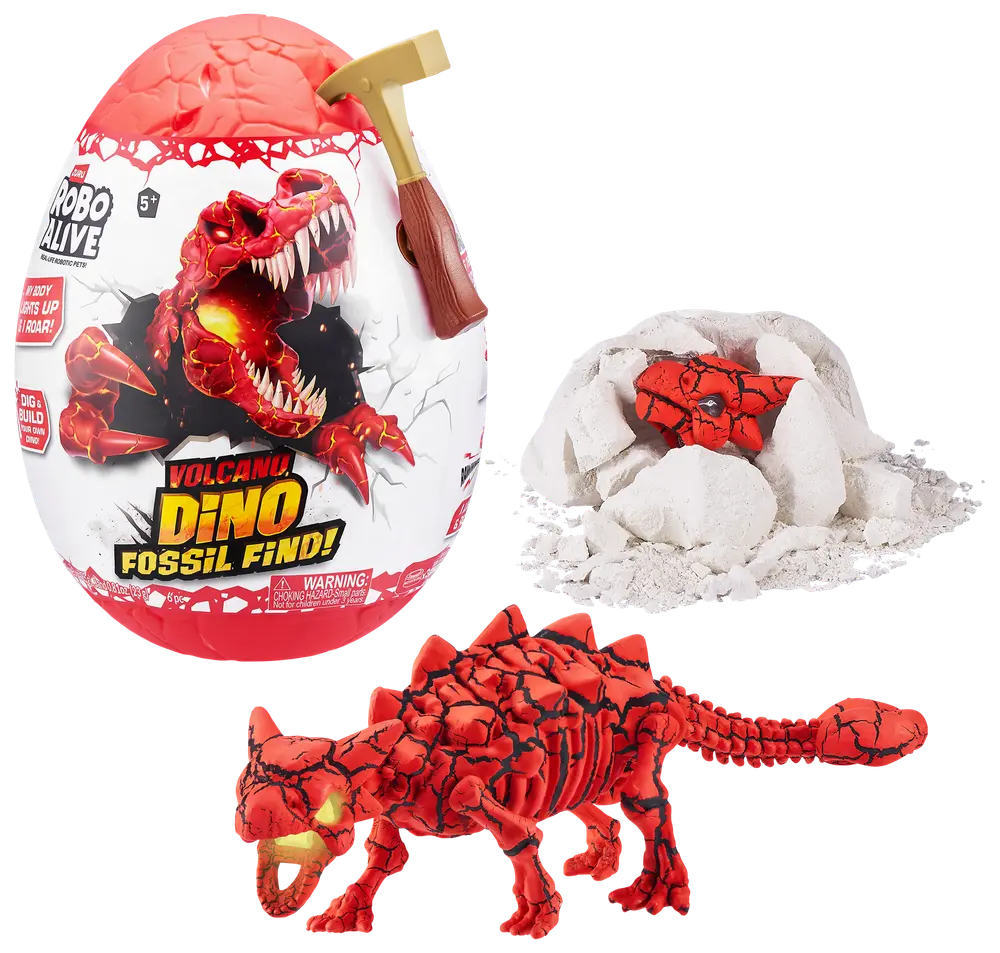 Robo Alive Volcano Dino Fossil Find - assorterede modeller