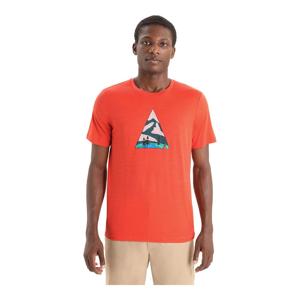 Icebreaker TECH LITE II - Tee-shirt Homme vibrant earth