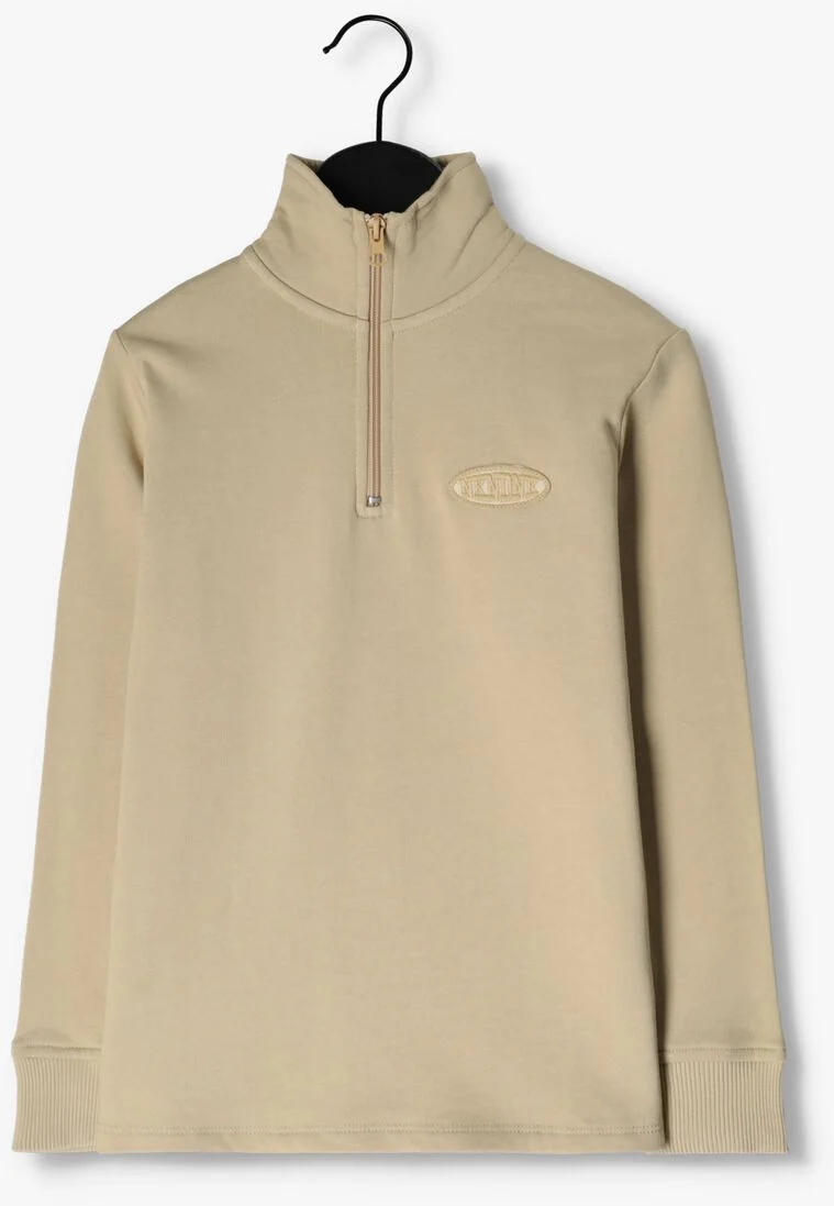 NIK & NIK bruine nik & nik sweater round badge sweatshirt