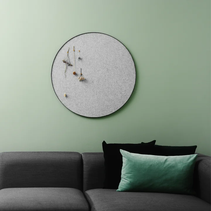 Gejst - Retell Pinnwand Ø 80 cm, schwarz / messing