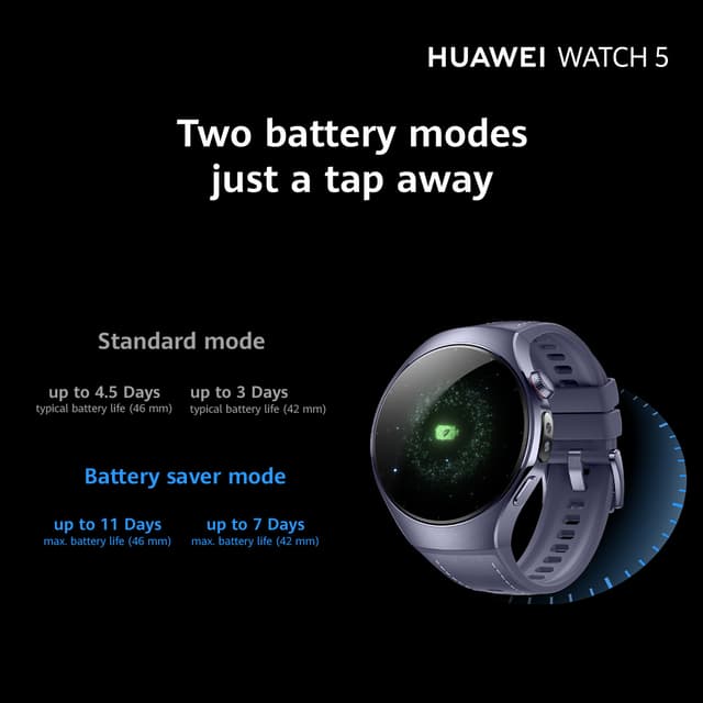 Huawei Watch 5 smartur 46 mm (sølv)