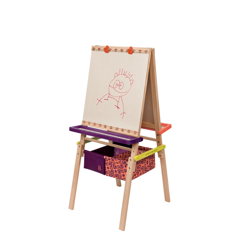 B.TOYS B. Holz-Staffelei - Mal Standtafel für Kinder