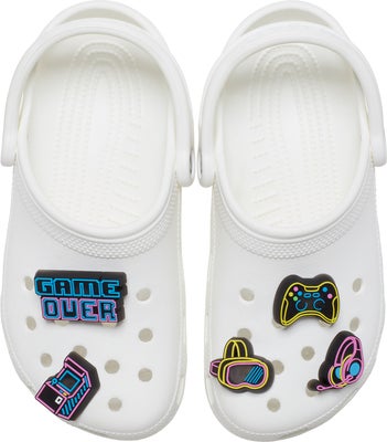 Crocs Jibbitz Lights Up Neon Gamer 5-Pakk