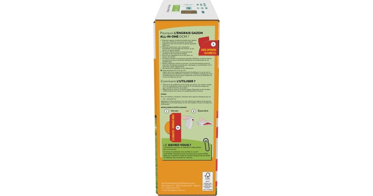 DCMGazonvoeding All-In-One 3 kg meststof  (Tot 60 m²)