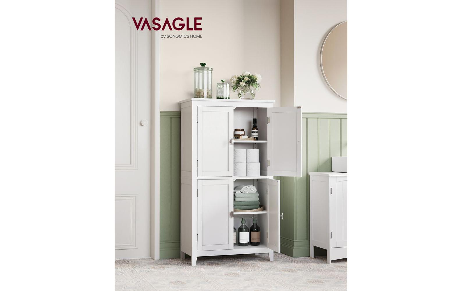 Vitrine Landhausstil 60 x 110 cm, WeissSchrank