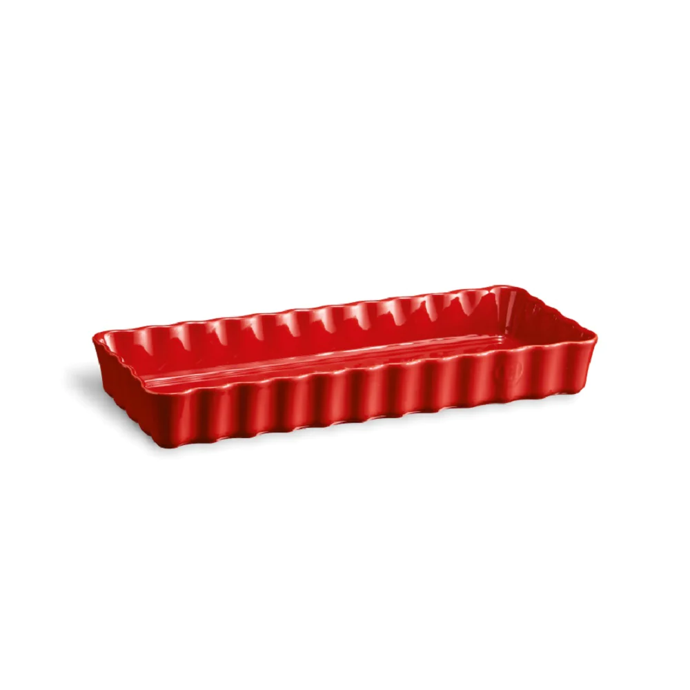 Tourtière rectangle rouge 36 cm Emile Henry