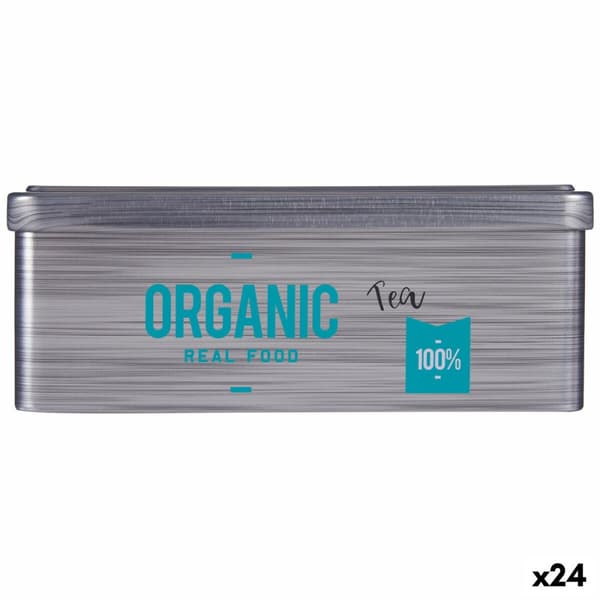 Boks for Infusjoner Kinvara Organic Tea Grå Boks 11 x 7,1 x 18 cm (24 enheter)