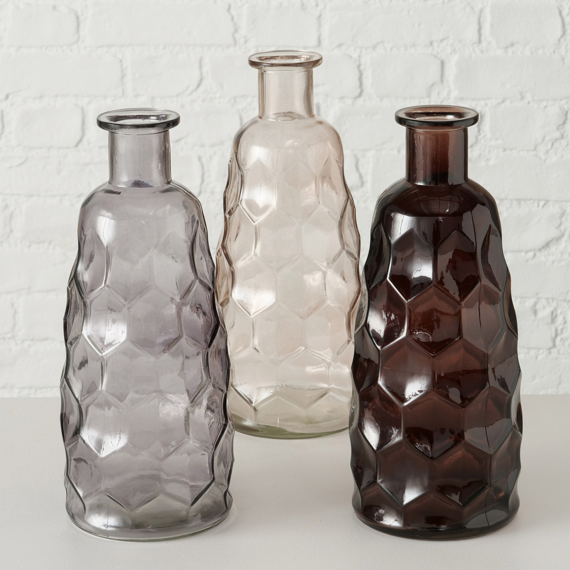 Vase - farbig sortiert - lackiertes Glas