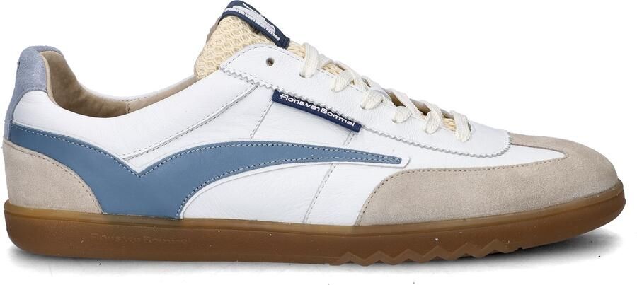 Floris van Bommel De Zaler 01.18 leren sneakers wit beige blauw