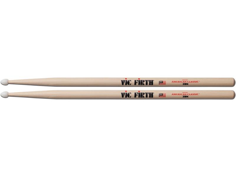 Vic Firth Drumsticks 2BN – 1 Paar American Classic 2BN – Nylon Tip