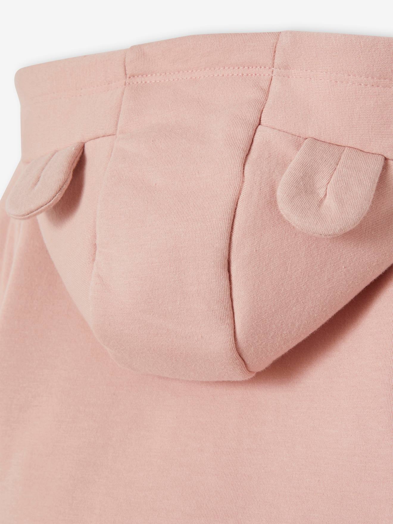 Casaquinho infantil DS® Marie do filme Os Aristogatos, rosa médio, liso com estampas.