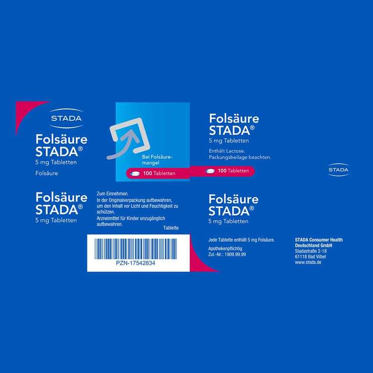 Folsäure STADA® 5 mg Tabletten, 100 St