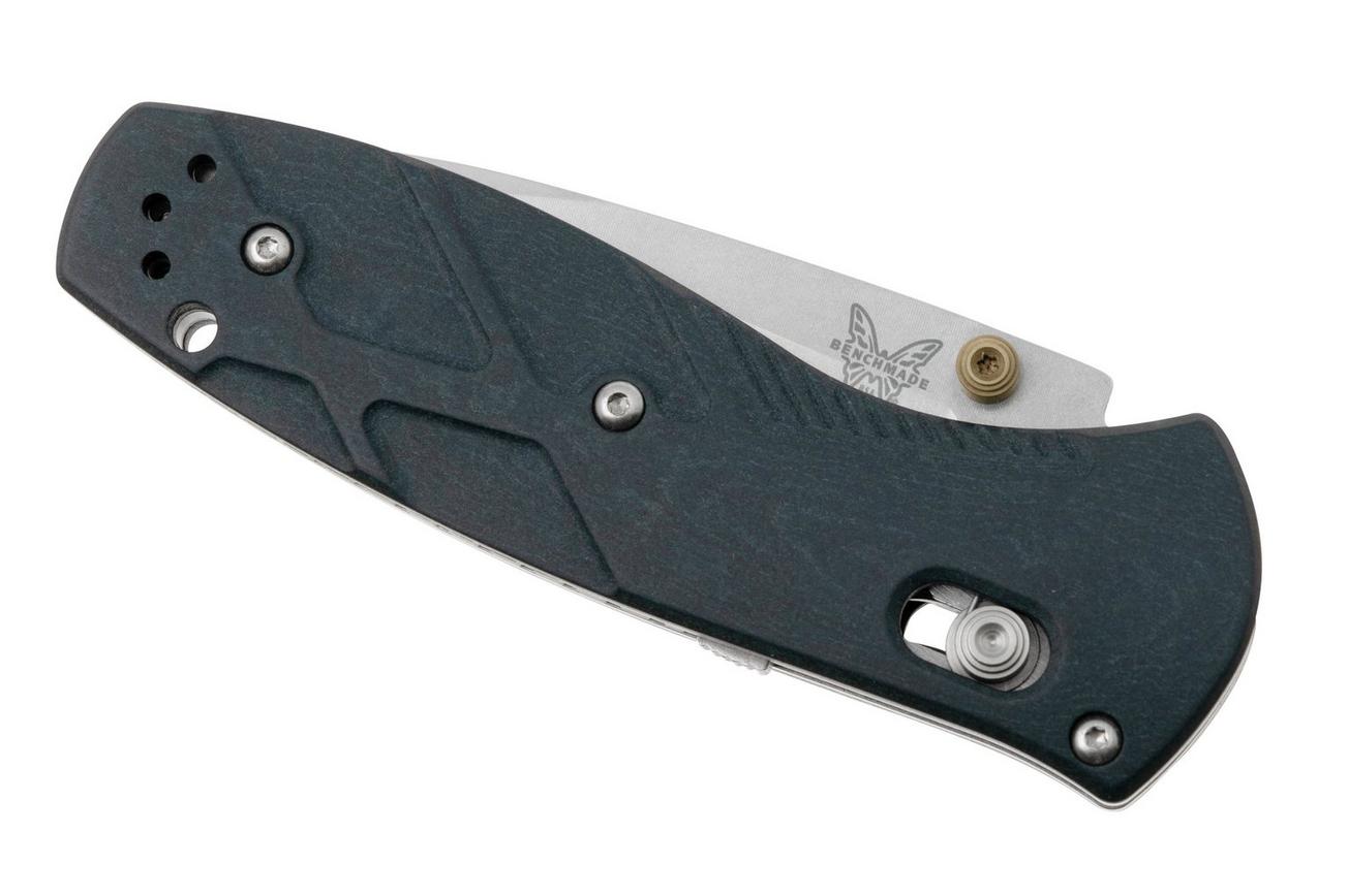 Benchmade Mini Barrage 585-03, Axis-Assist, S30V, Blue Canyon Richlite, zakmes