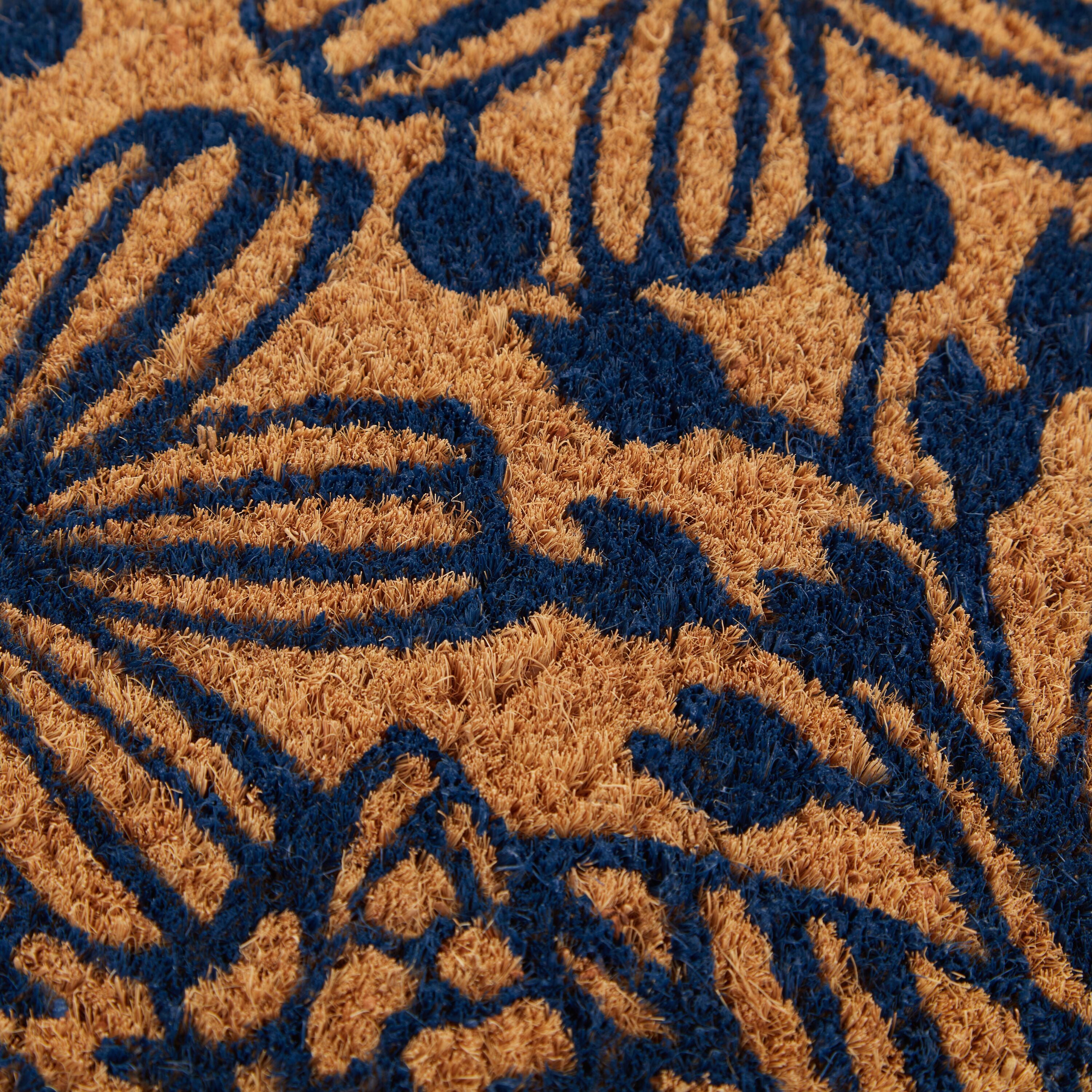 ANDRIN Fussmatte - blau / B: 40.0 cm x T: 60.0 cm