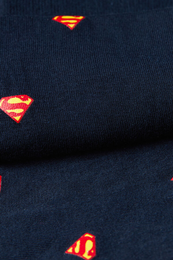 Meias curtas de algodão macio do Superman da DC Comics