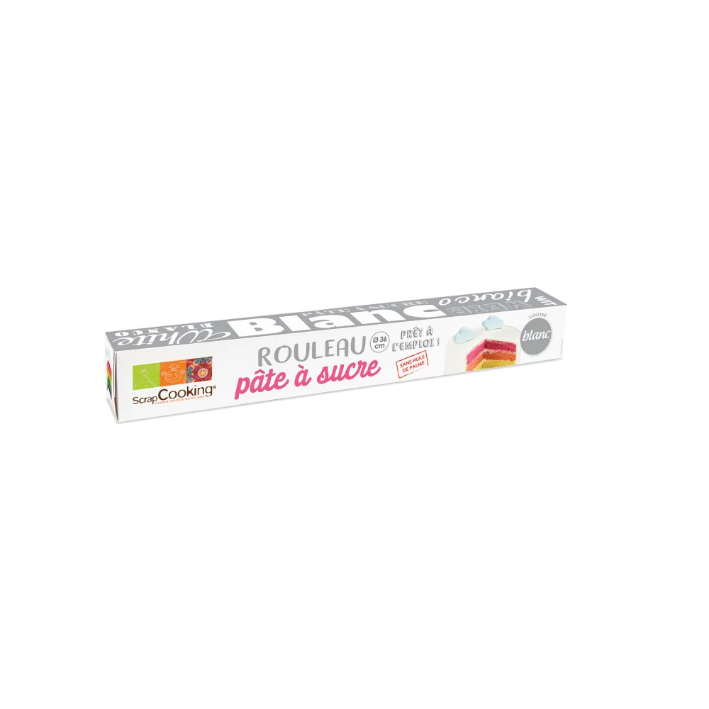 Rouleau pâte à sucre Blanc 430g Scrapcooking