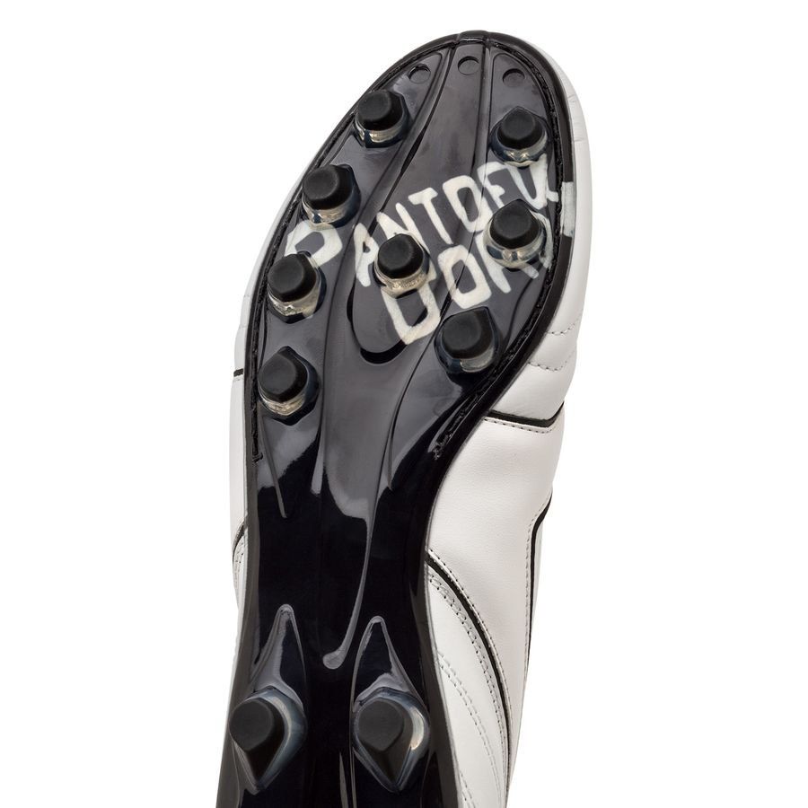 Pantofola d'Oro Modena Cuir FG - Blanc/Noir