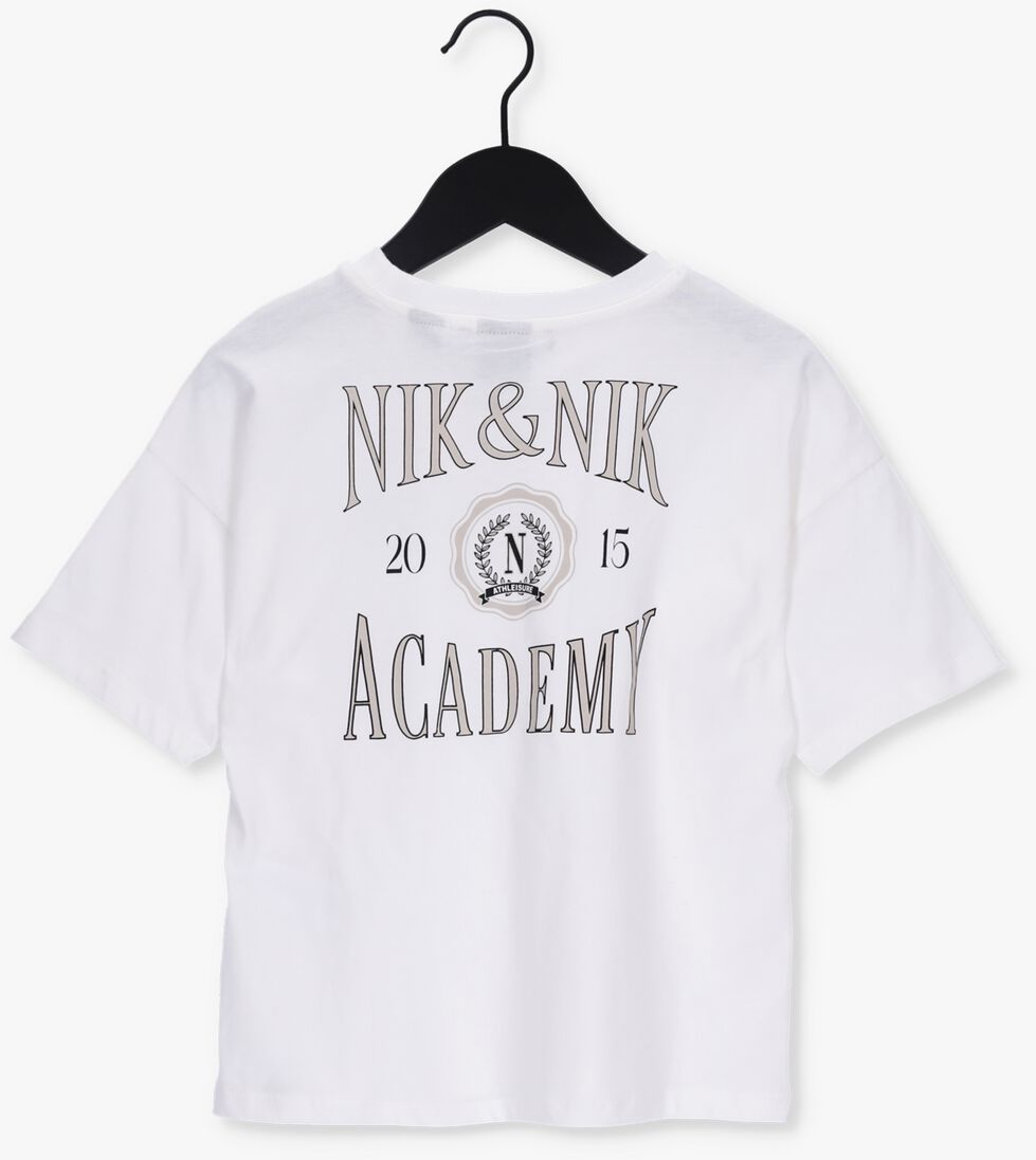 NIK & NIK witte nik & nik t-shirt academy t-shirt