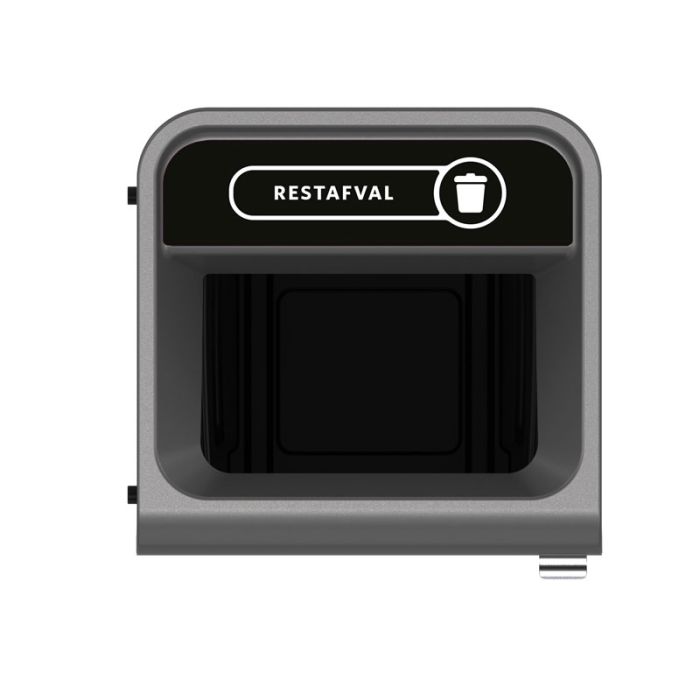 Rubbermaid Configure Recyclingstation Rest 87 Liter Antraciet Zwart (VB500923)
