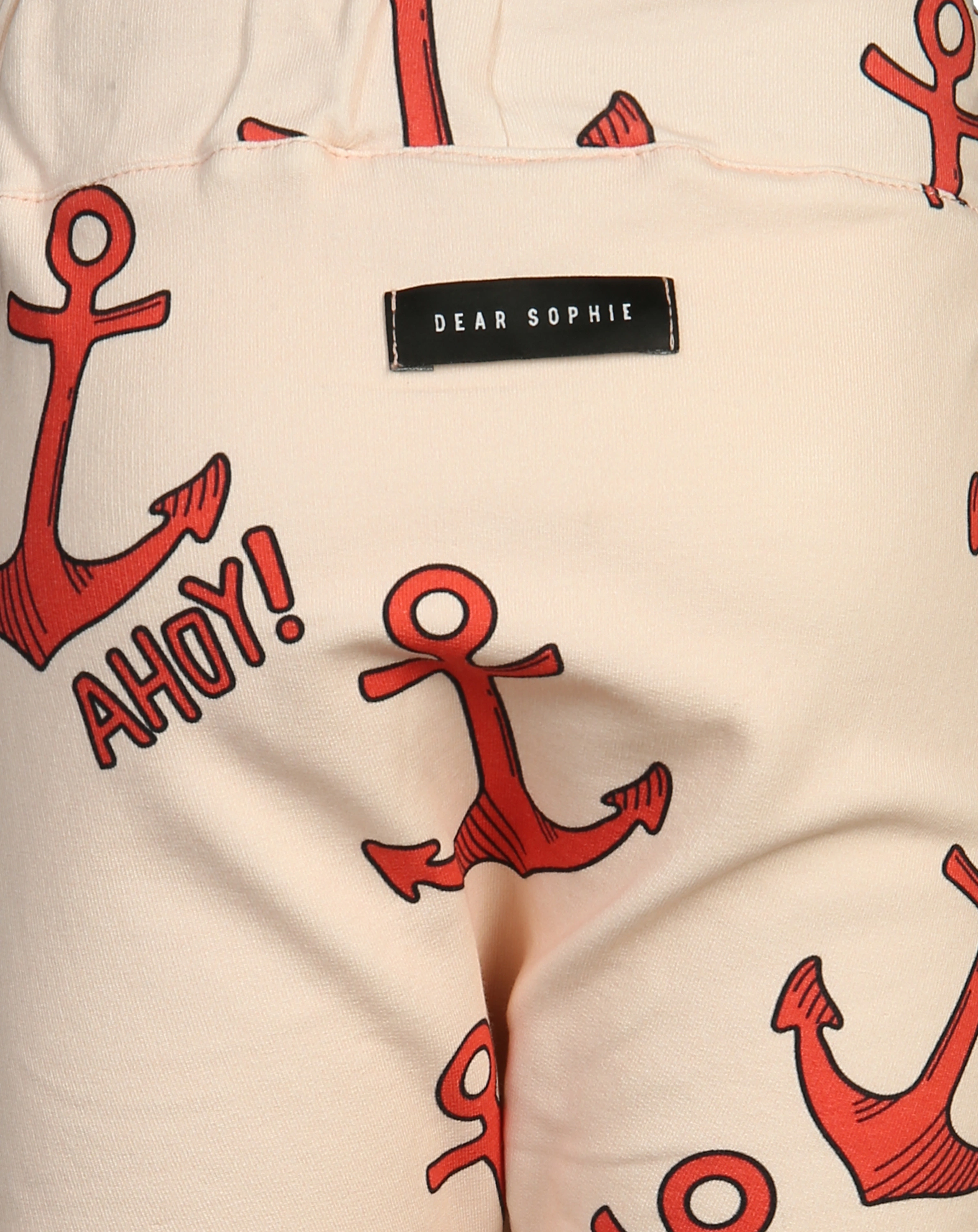 Sweathose SEA ANCHOR in beige