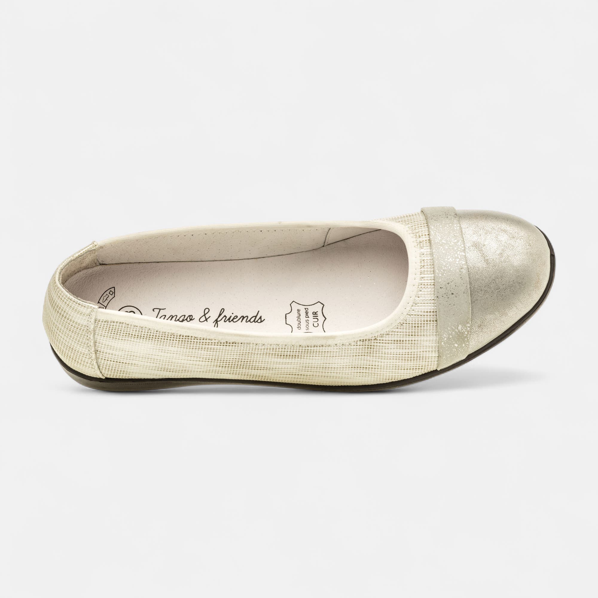 Ballerines Femme argent
