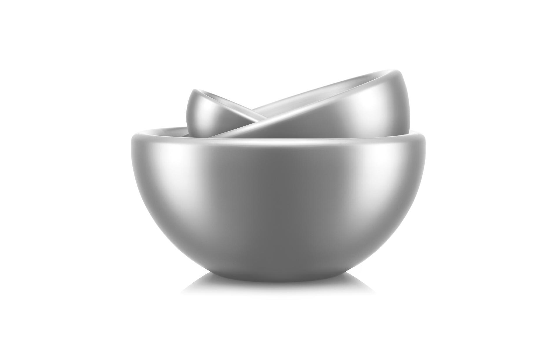 Salatschüssel Set Midora 3-teilig Verchromt, 0.6/0.3/0.65 l<br>Speiseschüssel-Set