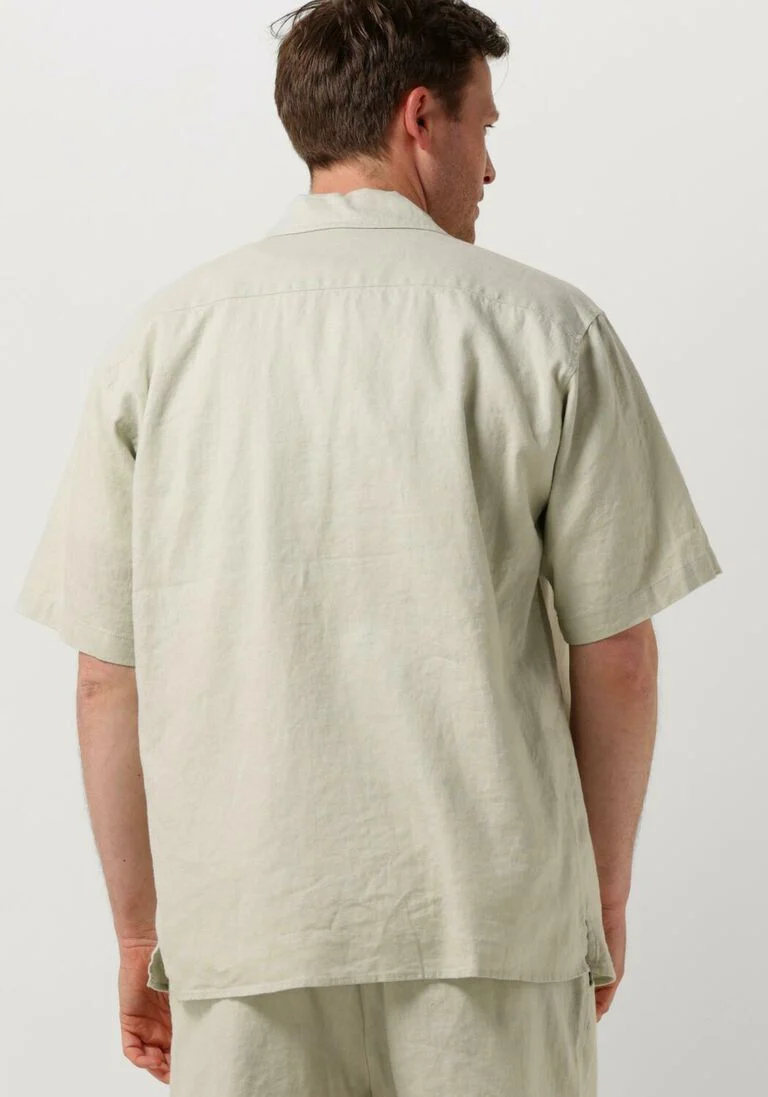 WOODBIRD mint woodbird casual overhemd wbbanks linen shirt