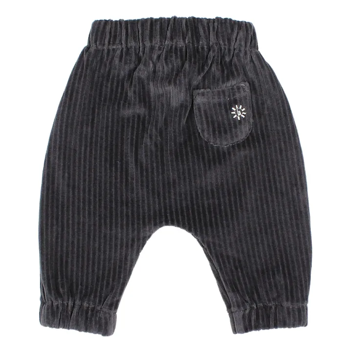 Búho Sarouel Velours Côtelé Coton Bio | Bleu nuit