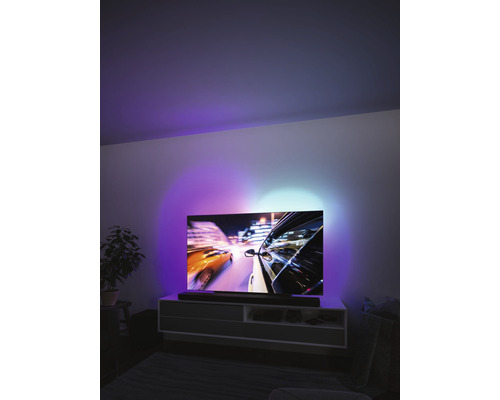 EntertainLED USB LED-strip TV-verlichting 55 inch 2 m 3,5 W 120 LED's RGB-kleurverandering + geheugenfunctie + afstandsbediening