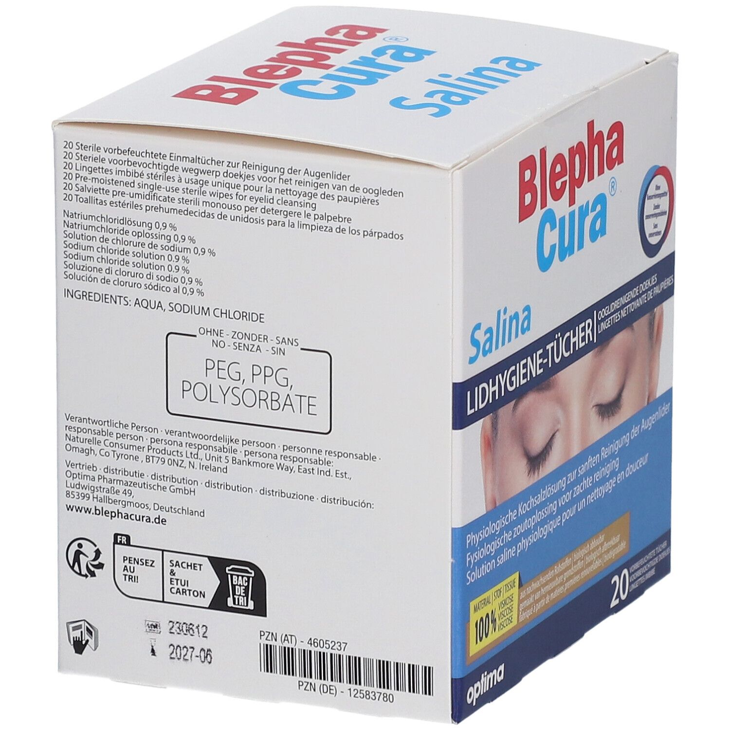 BlephaCura® Salina Lid-Tücher