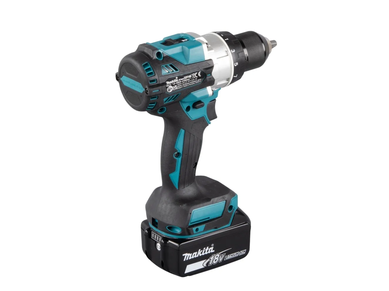 Makita DDF486Z - Bor/driver - ledningfri - 2-hastigheders 13 mm - 130 N·m - intet batteri - 18 V - SOLO