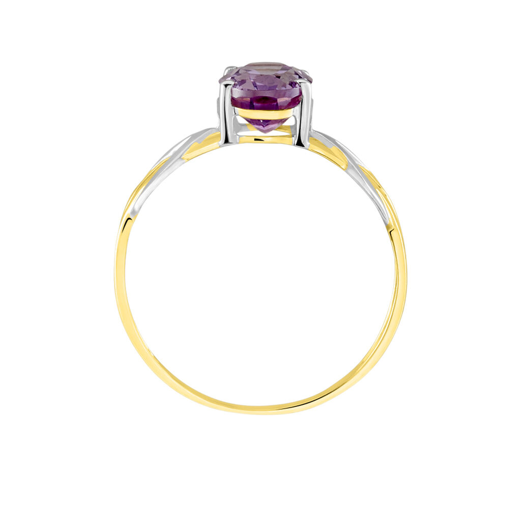 Bague Or Bicolore Bonnie Améthyste