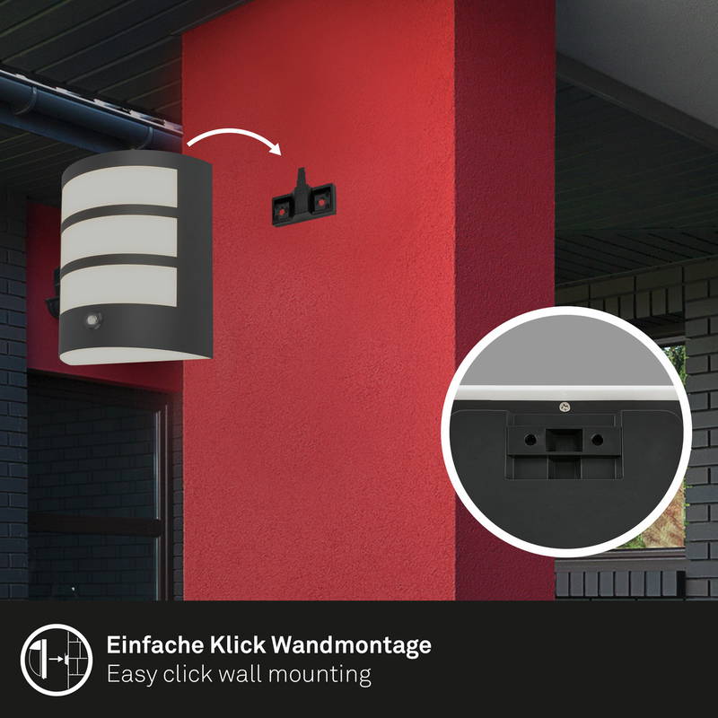Briloner Akku-Außenwandleuchte