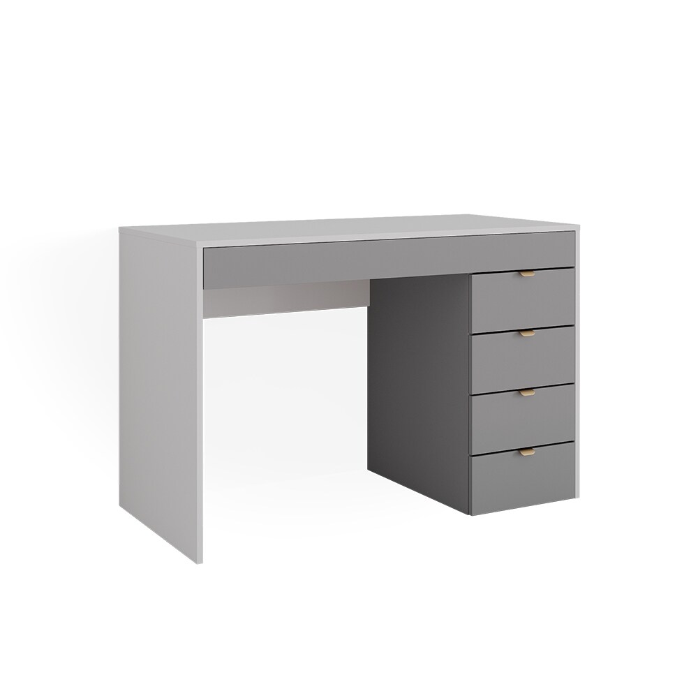 Vicco Schminktisch Elise Weiß Grau 115 x 76 cm modern Frisiertisch Schubladen