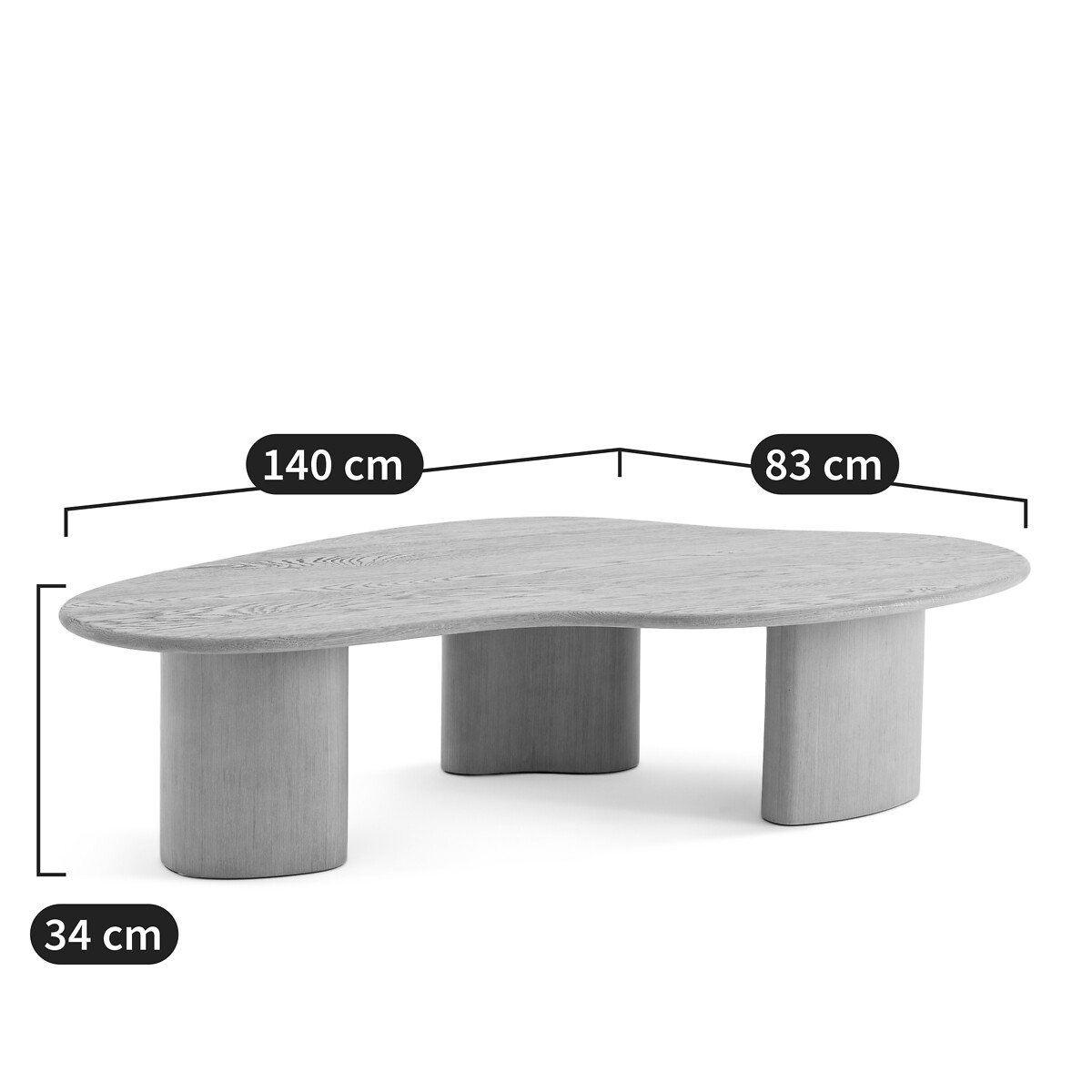 AM.PM<br>Mesa de centro, carvalho jateado, Phlu
